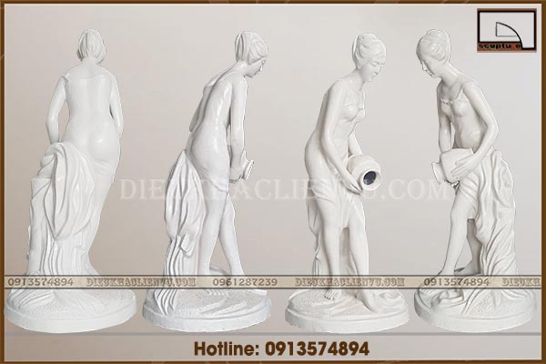 Tượng cô gái đổ nước